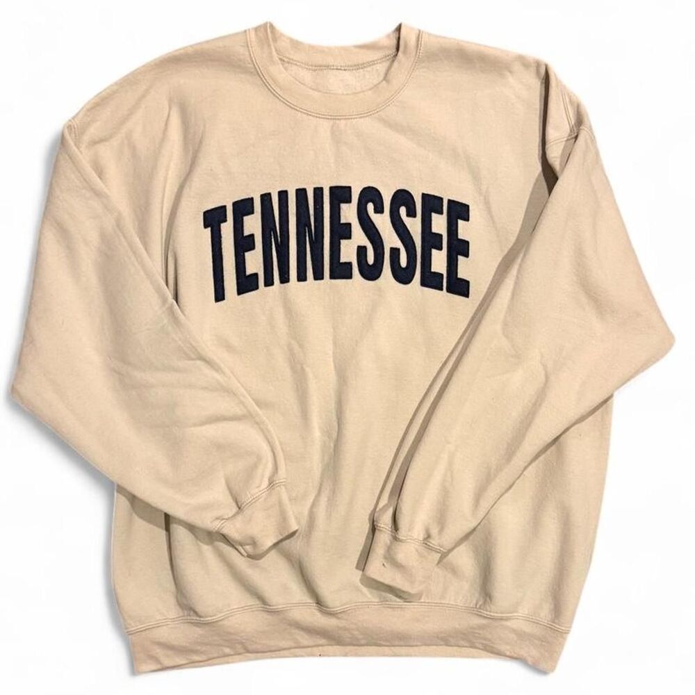 Tennessee Cream Collegiate Style Crewneck Sweatshirt
